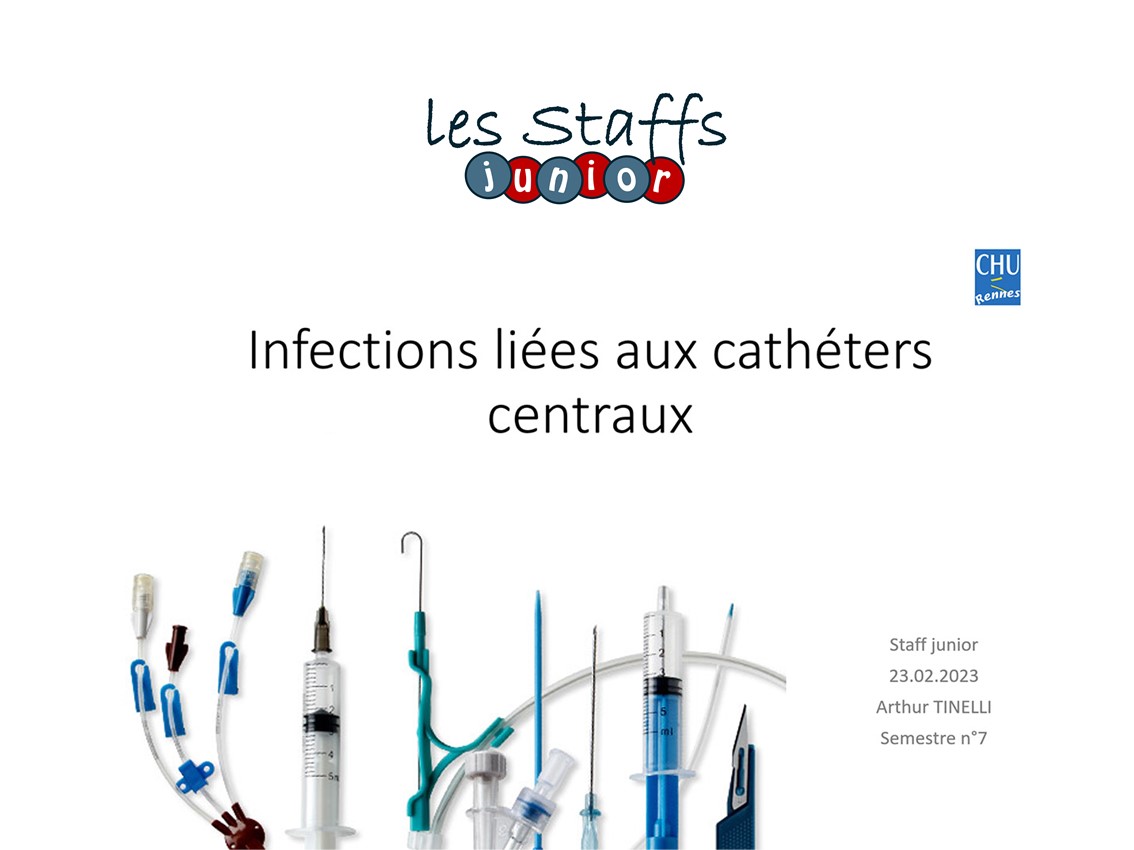 Infections liées aux cathéters centraux