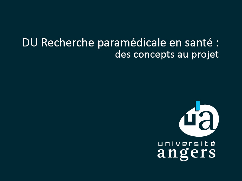 DU Recherche Paramédicale en santé